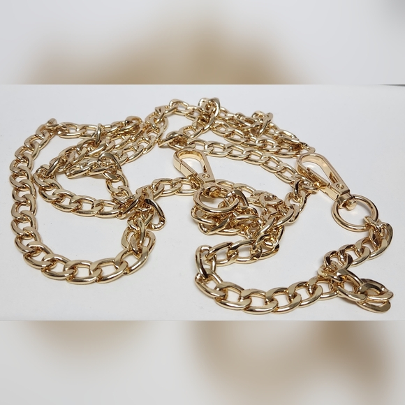 CROSSBODY GOLD-TONE CHAIN - NO BRAND NWOT - Picture 2 of 4